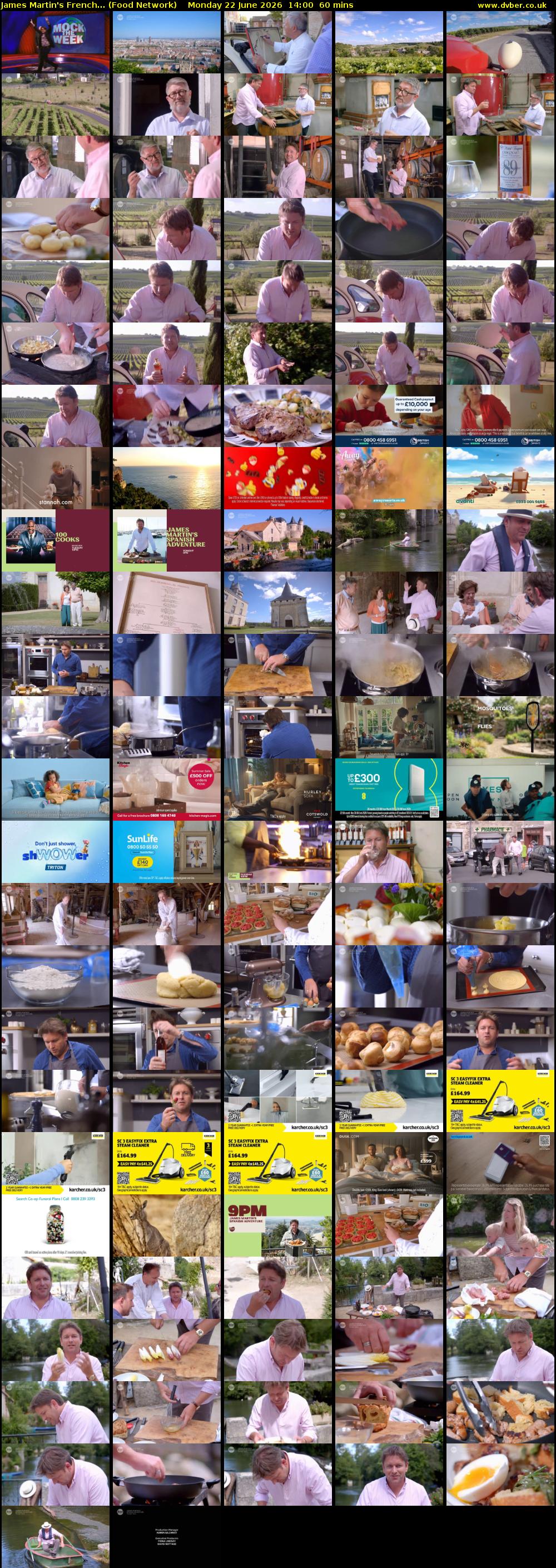 James Martin's French... (Food Network) Monday 22 June 2026 14:00 - 15:00