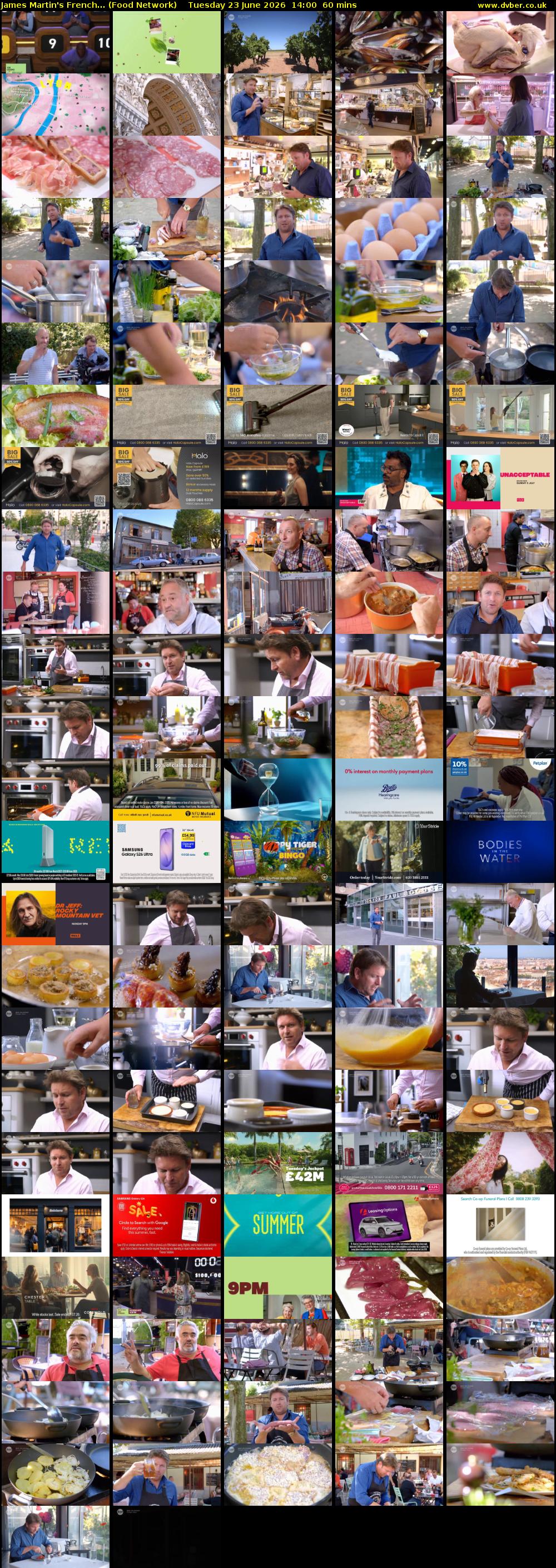 James Martin's French... (Food Network) Tuesday 23 June 2026 14:00 - 15:00