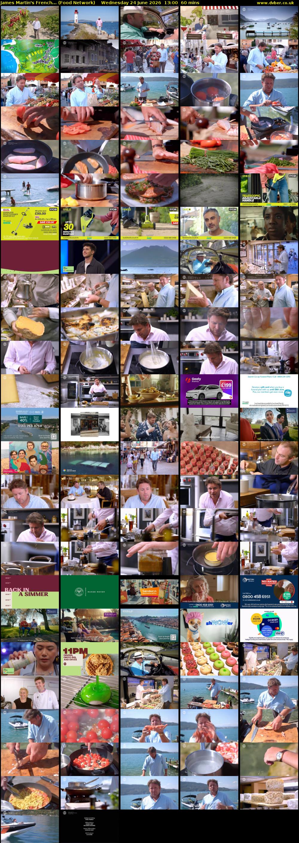 James Martin's French... (Food Network) Wednesday 24 June 2026 13:00 - 14:00