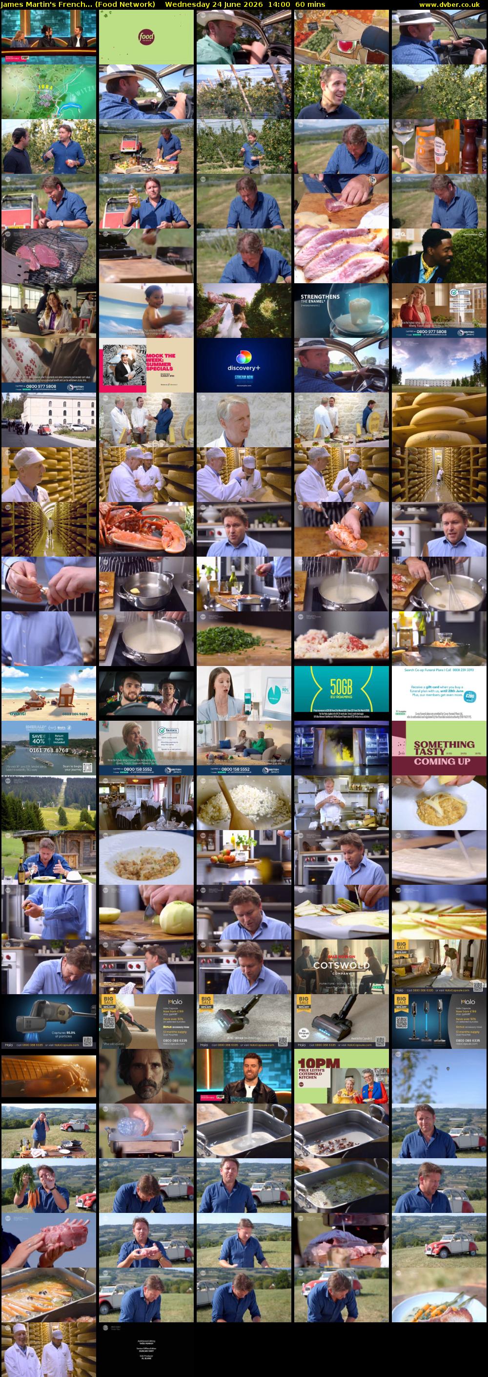 James Martin's French... (Food Network) Wednesday 24 June 2026 14:00 - 15:00