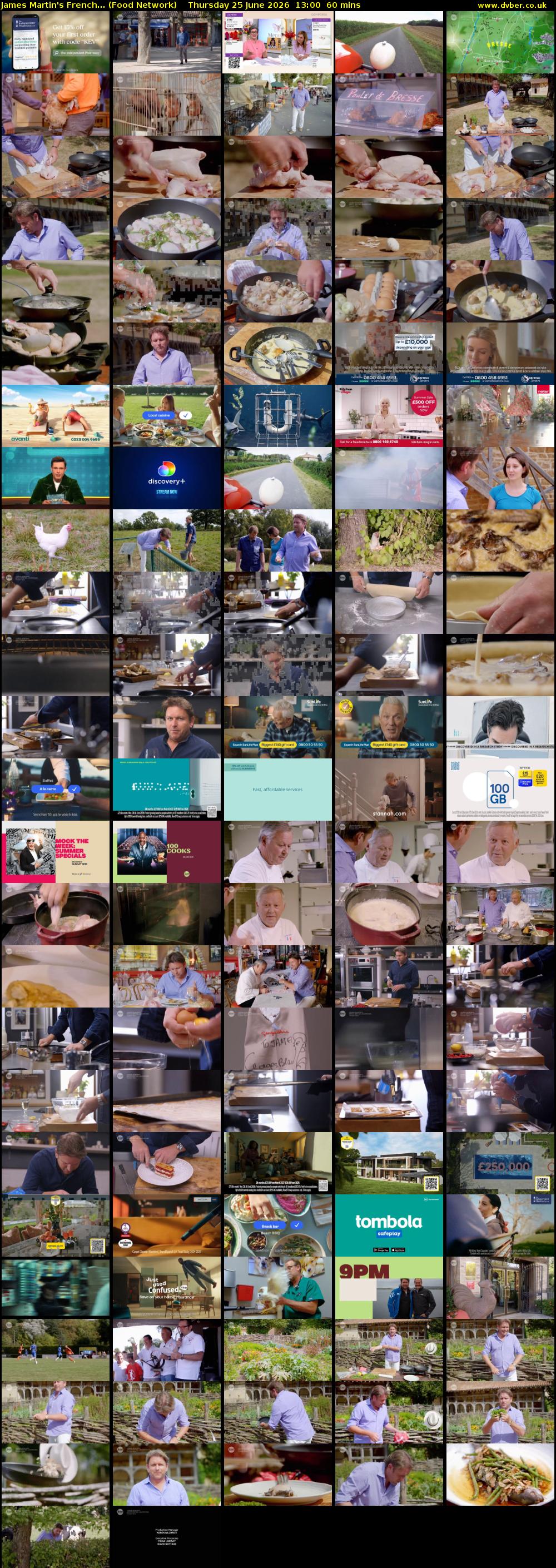 James Martin's French... (Food Network) Thursday 25 June 2026 13:00 - 14:00