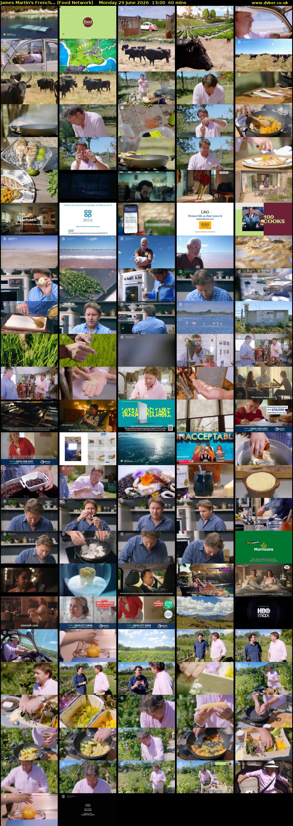 James Martin's French... (Food Network) Monday 29 June 2026 13:00 - 14:00