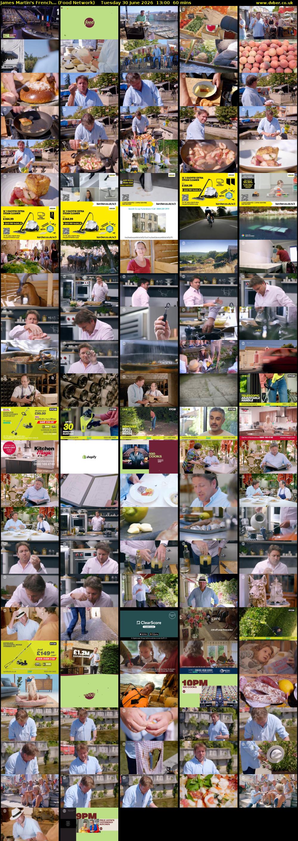 James Martin's French... (Food Network) Tuesday 30 June 2026 13:00 - 14:00