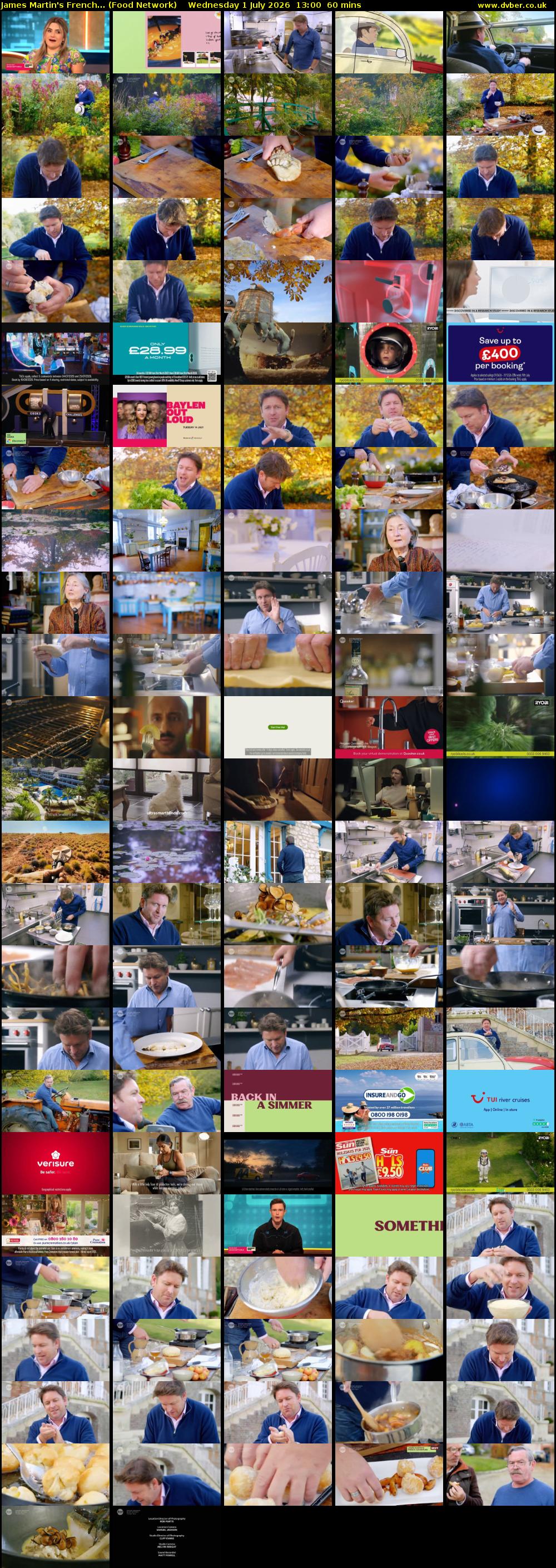 James Martin's French... (Food Network) Wednesday 1 July 2026 13:00 - 14:00