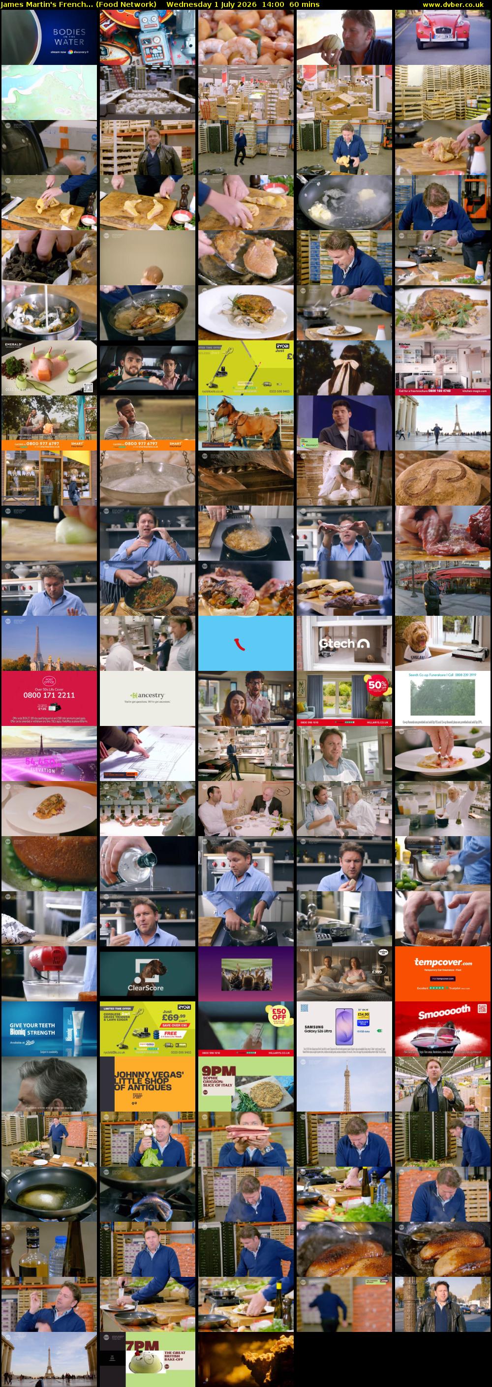 James Martin's French... (Food Network) Wednesday 1 July 2026 14:00 - 15:00