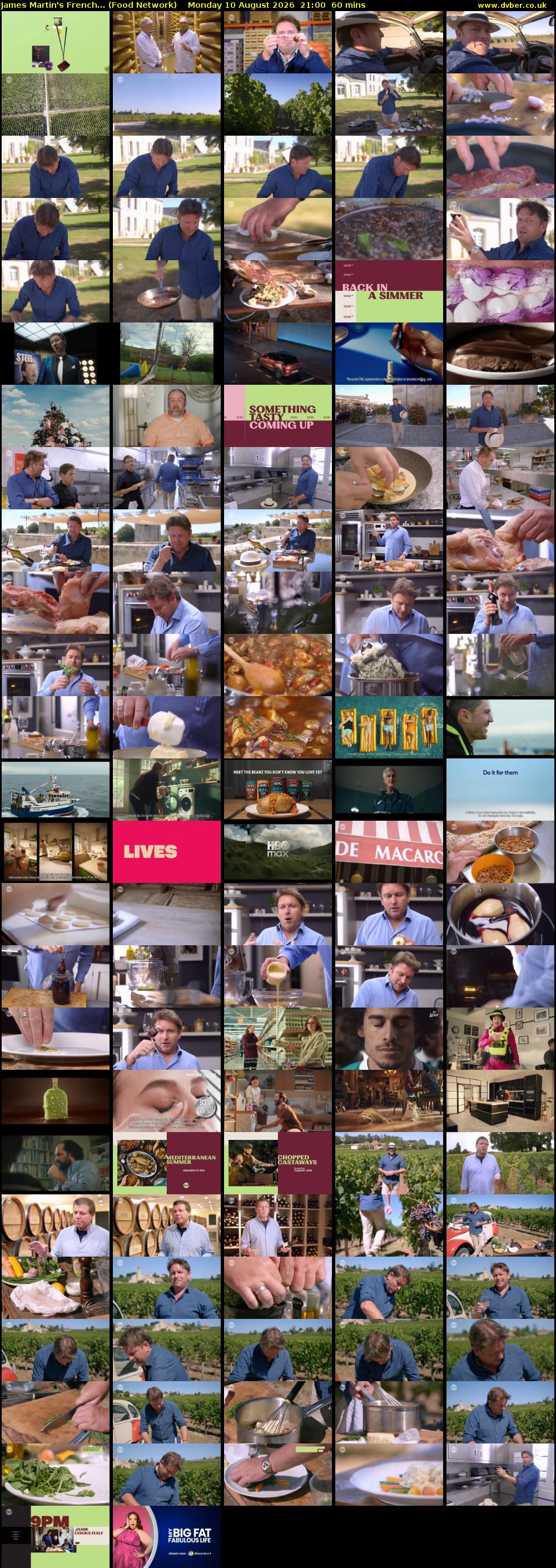 James Martin's French... (Food Network) Monday 10 August 2026 21:00 - 22:00