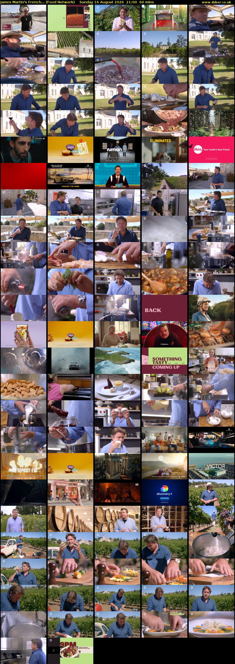 James Martin's French... (Food Network) Sunday 16 August 2026 21:00 - 22:00