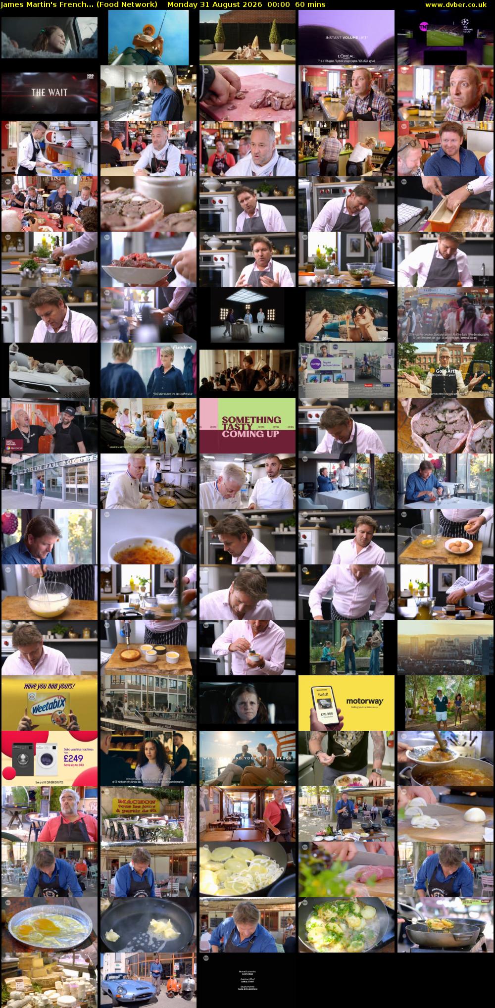 James Martin's French... (Food Network) Monday 31 August 2026 00:00 - 01:00
