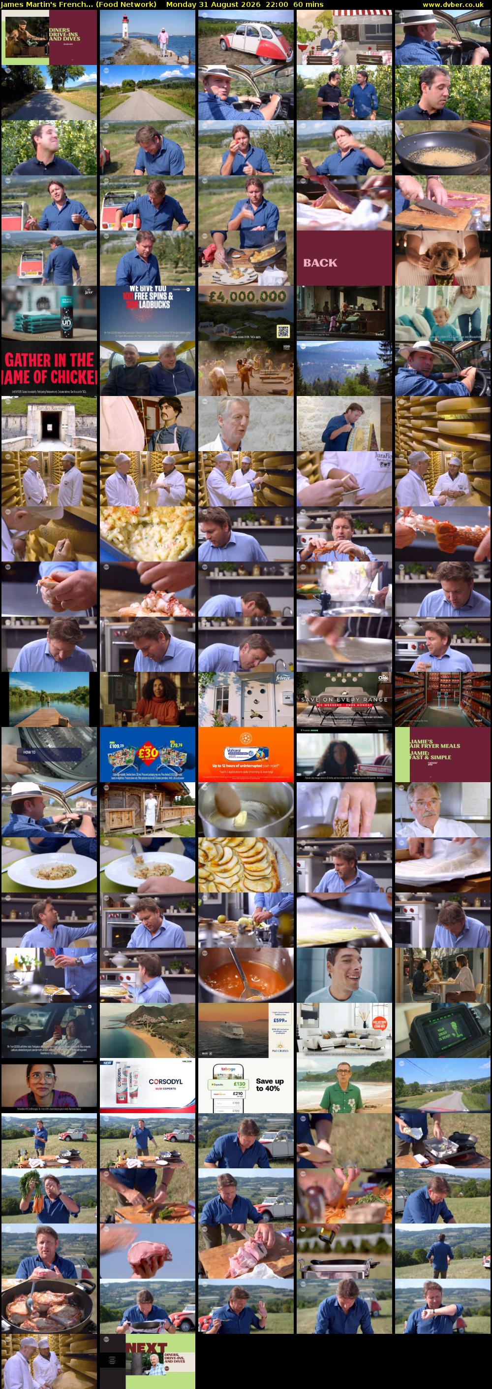 James Martin's French... (Food Network) Monday 31 August 2026 22:00 - 23:00