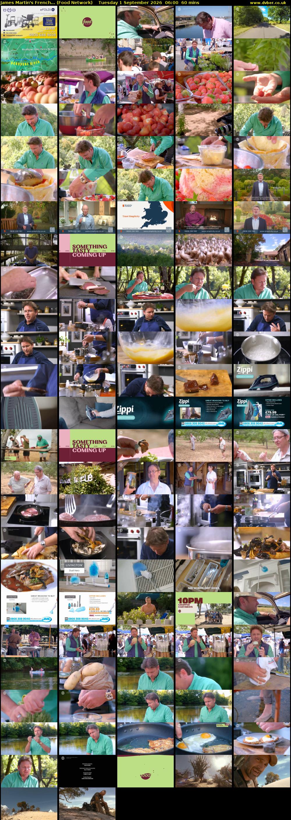 James Martin's French... (Food Network) Tuesday 1 September 2026 06:00 - 07:00