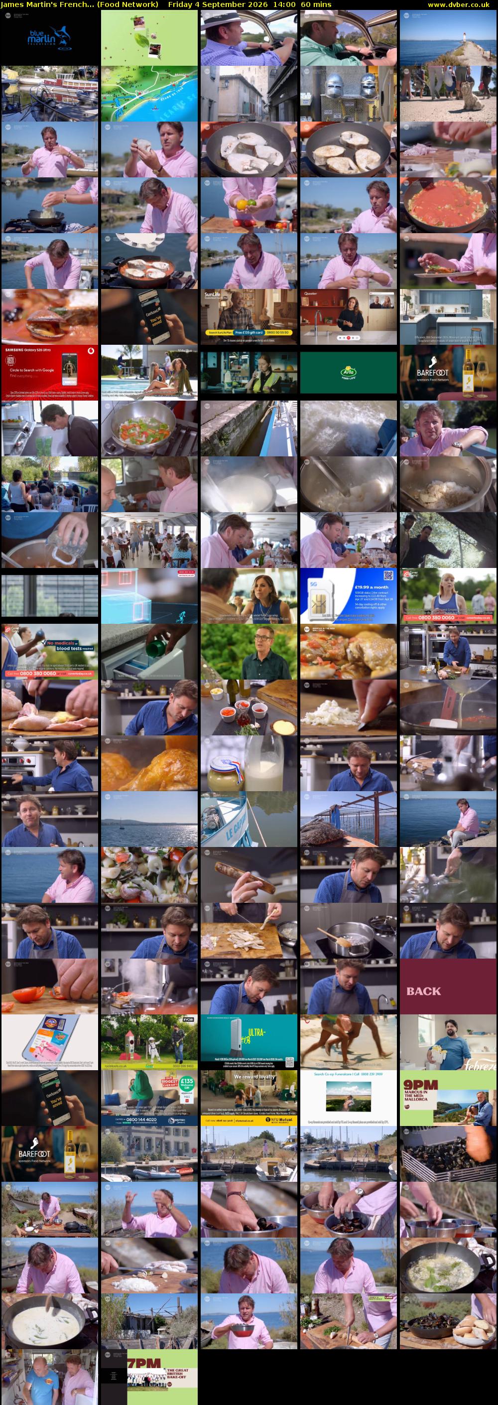 James Martin's French... (Food Network) Friday 4 September 2026 14:00 - 15:00
