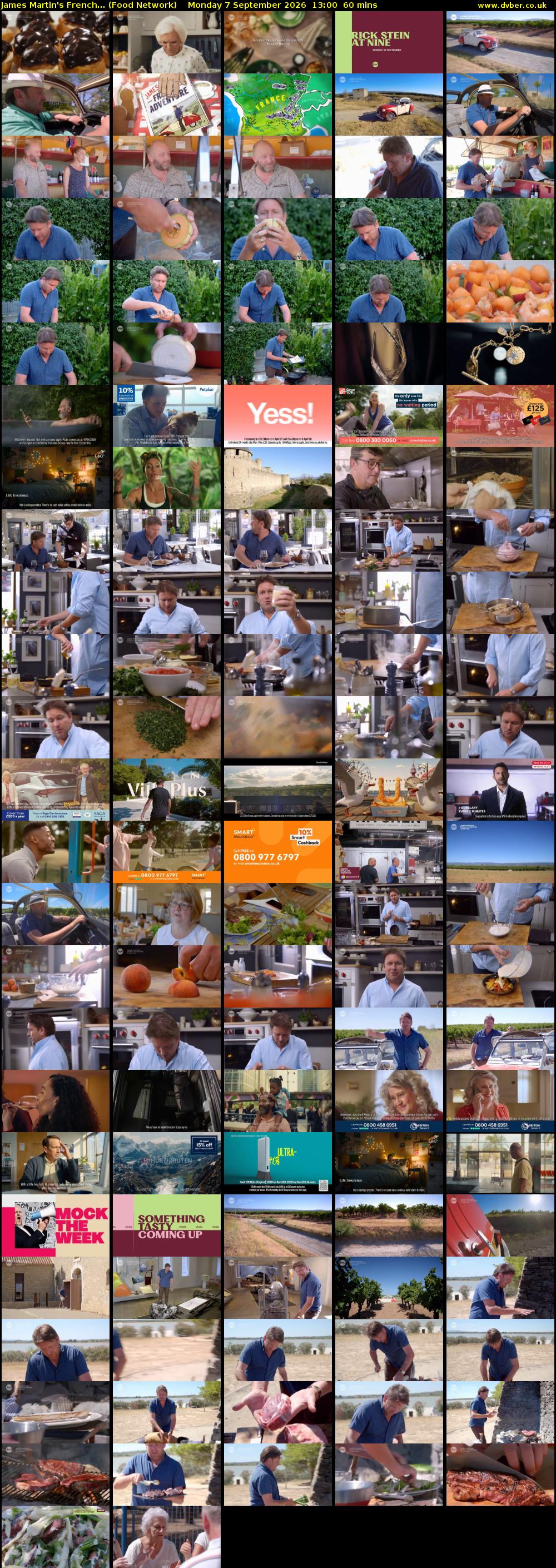 James Martin's French... (Food Network) Monday 7 September 2026 13:00 - 14:00