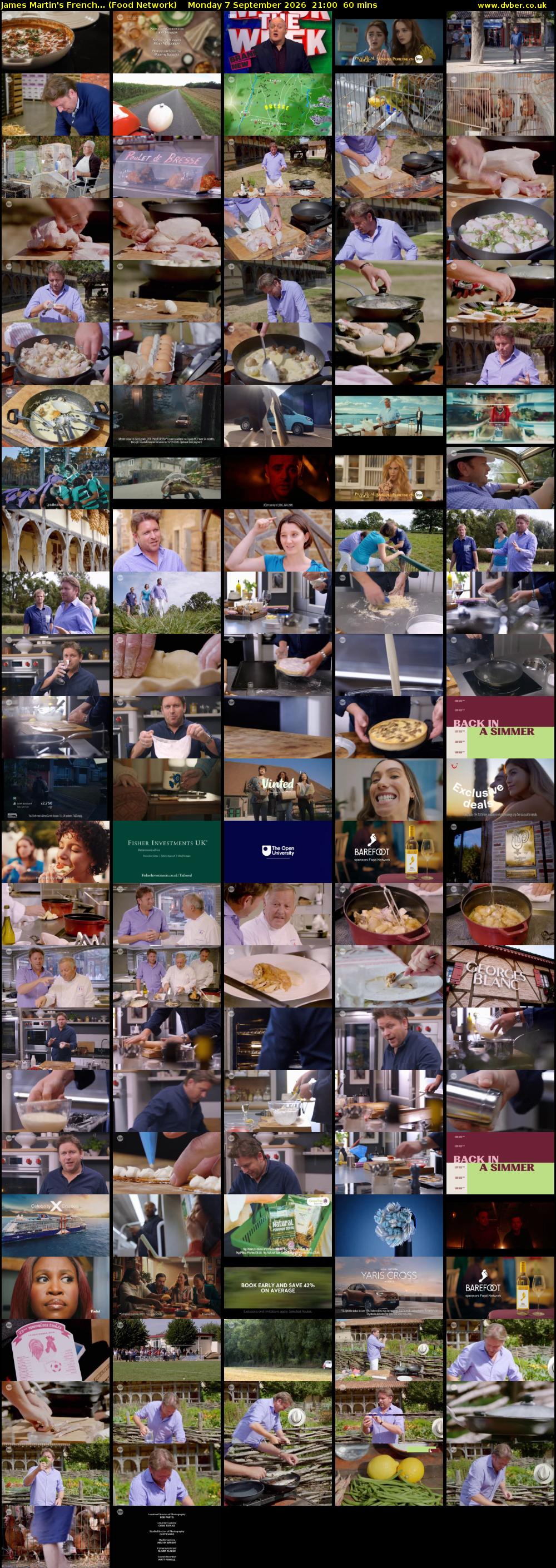 James Martin's French... (Food Network) Monday 7 September 2026 21:00 - 22:00