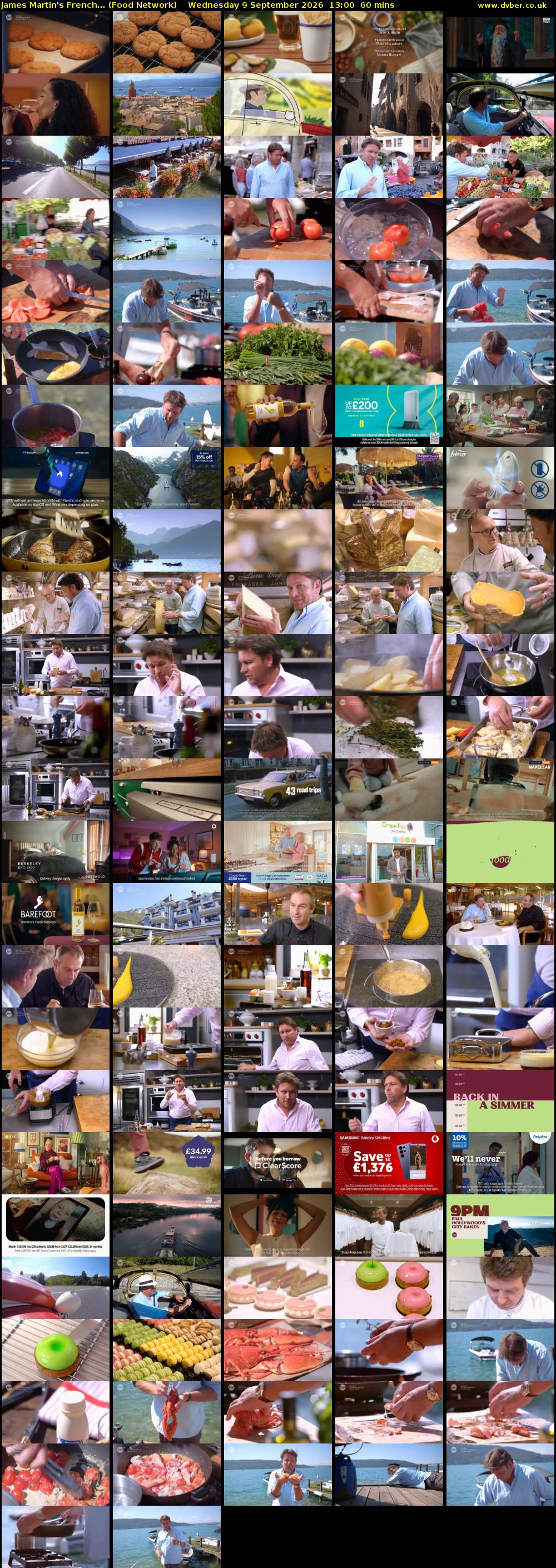 James Martin's French... (Food Network) Wednesday 9 September 2026 13:00 - 14:00