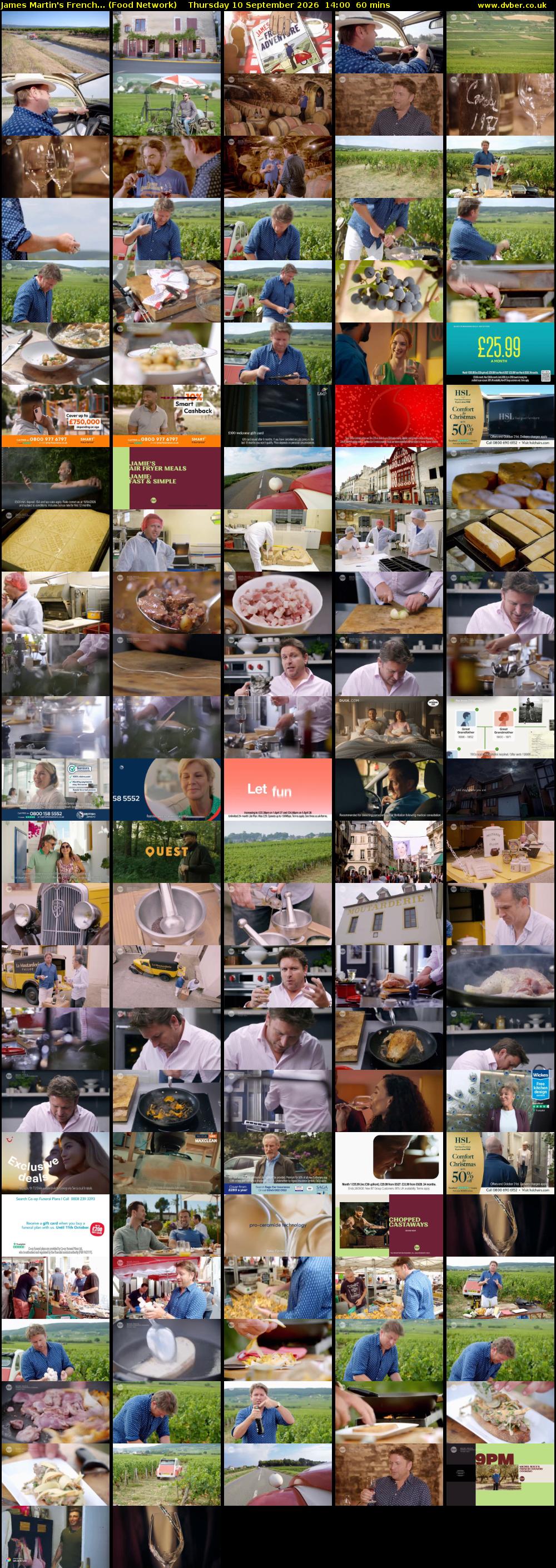 James Martin's French... (Food Network) Thursday 10 September 2026 14:00 - 15:00
