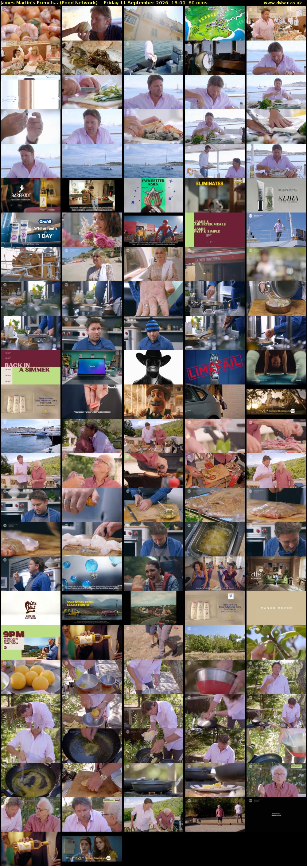 James Martin's French... (Food Network) Friday 11 September 2026 18:00 - 19:00