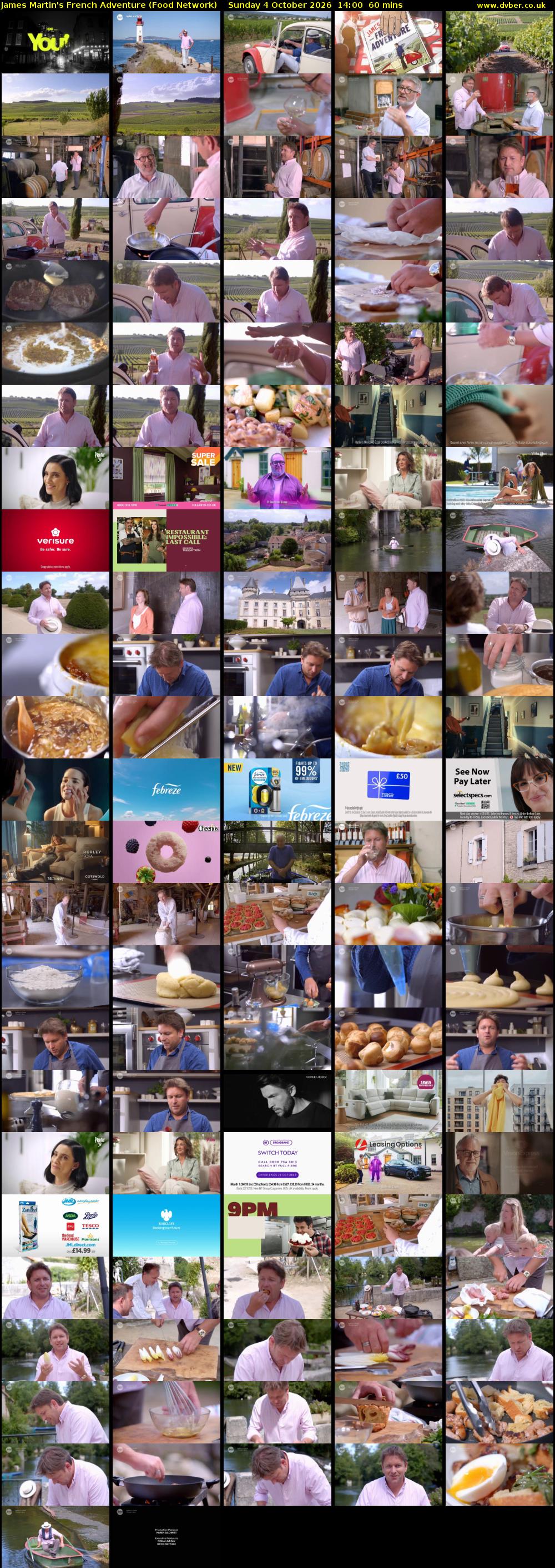 James Martin's French Adventure (Food Network) Sunday 4 October 2026 14:00 - 15:00