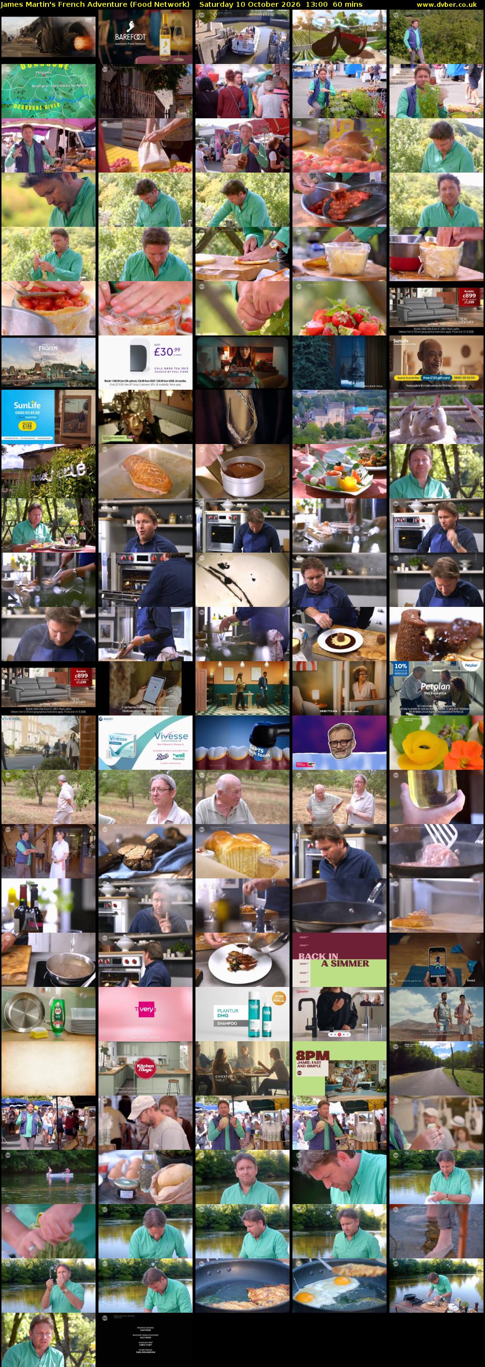 James Martin's French Adventure (Food Network) Saturday 10 October 2026 13:00 - 14:00