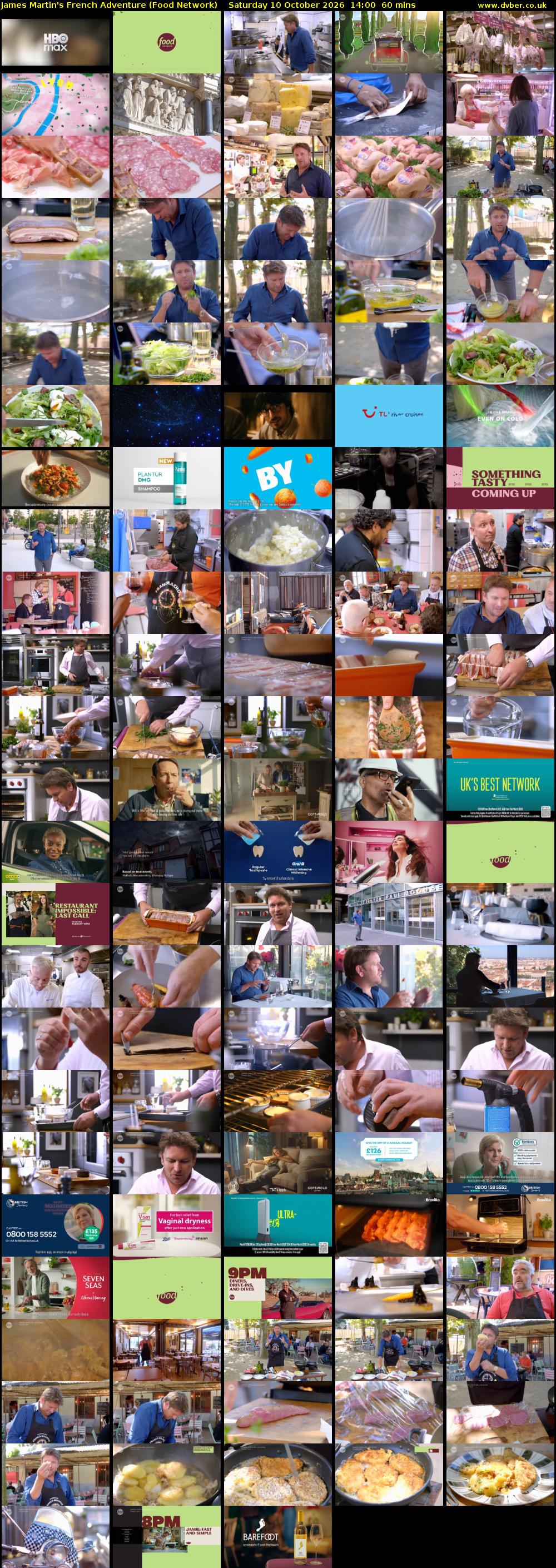 James Martin's French Adventure (Food Network) Saturday 10 October 2026 14:00 - 15:00