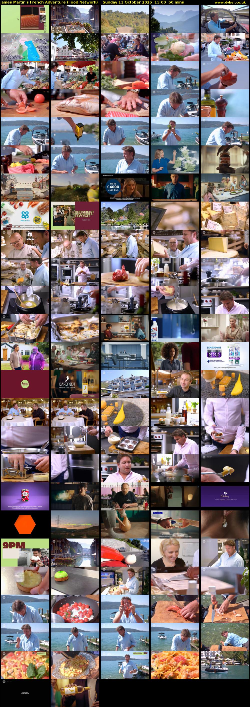James Martin's French Adventure (Food Network) Sunday 11 October 2026 13:00 - 14:00