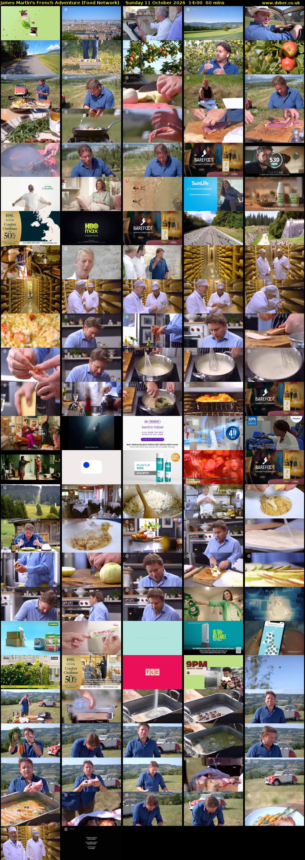 James Martin's French Adventure (Food Network) Sunday 11 October 2026 14:00 - 15:00