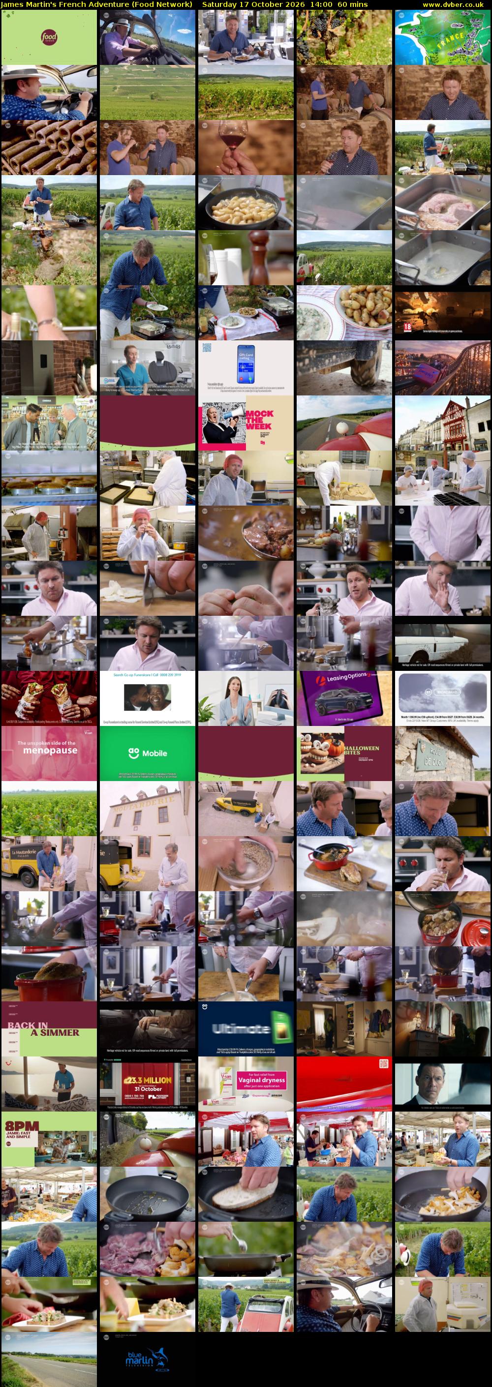 James Martin's French Adventure (Food Network) Saturday 17 October 2026 14:00 - 15:00