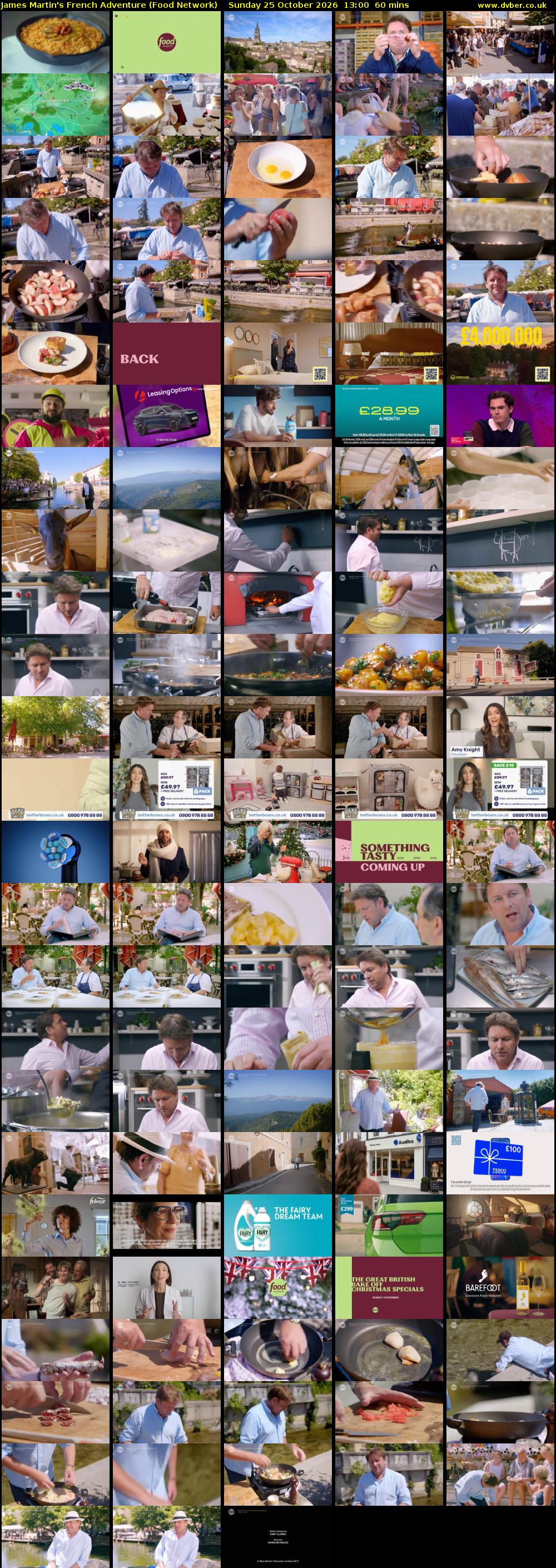 James Martin's French Adventure (Food Network) Sunday 25 October 2026 13:00 - 14:00