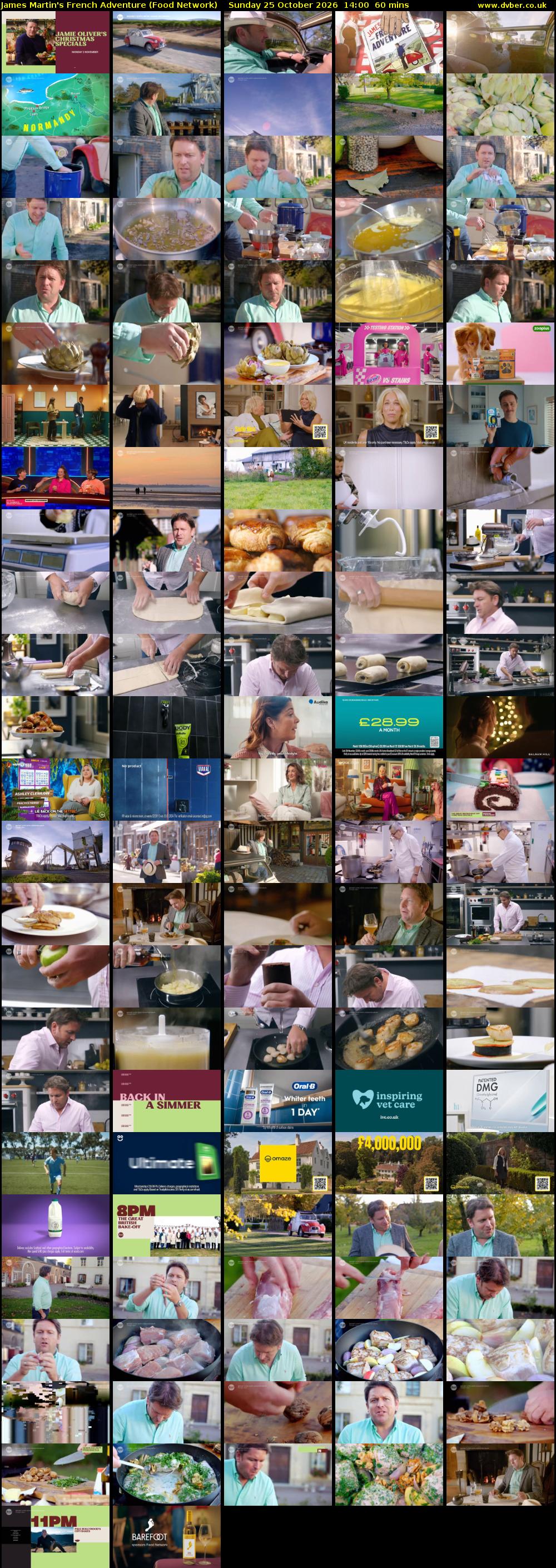 James Martin's French Adventure (Food Network) Sunday 25 October 2026 14:00 - 15:00