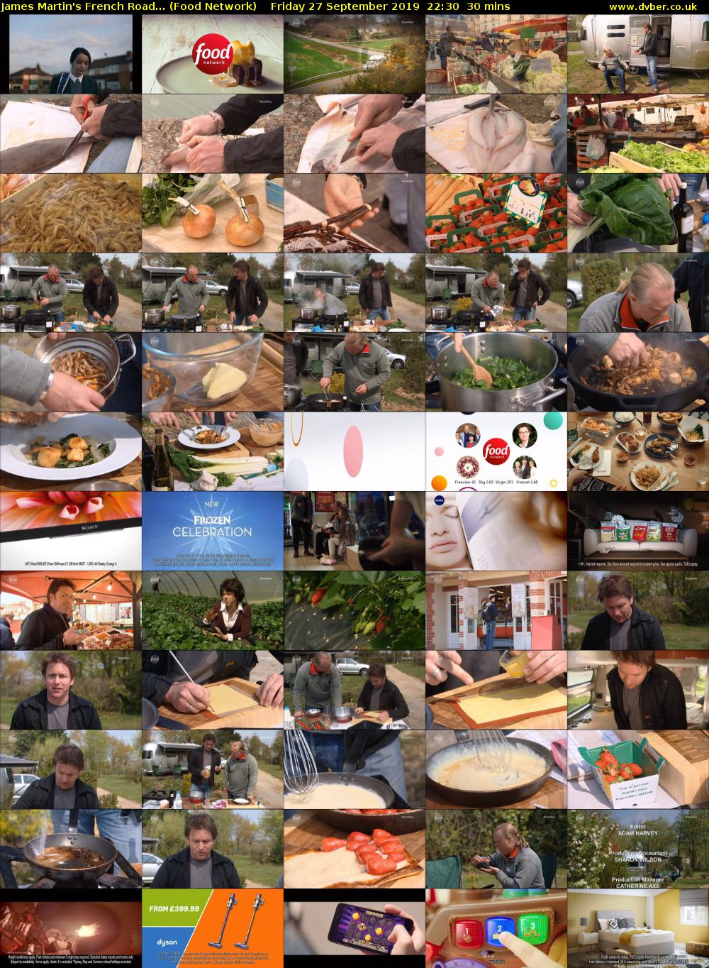James Martin's French Road... (Food Network) Friday 27 September 2019 22:30 - 23:00