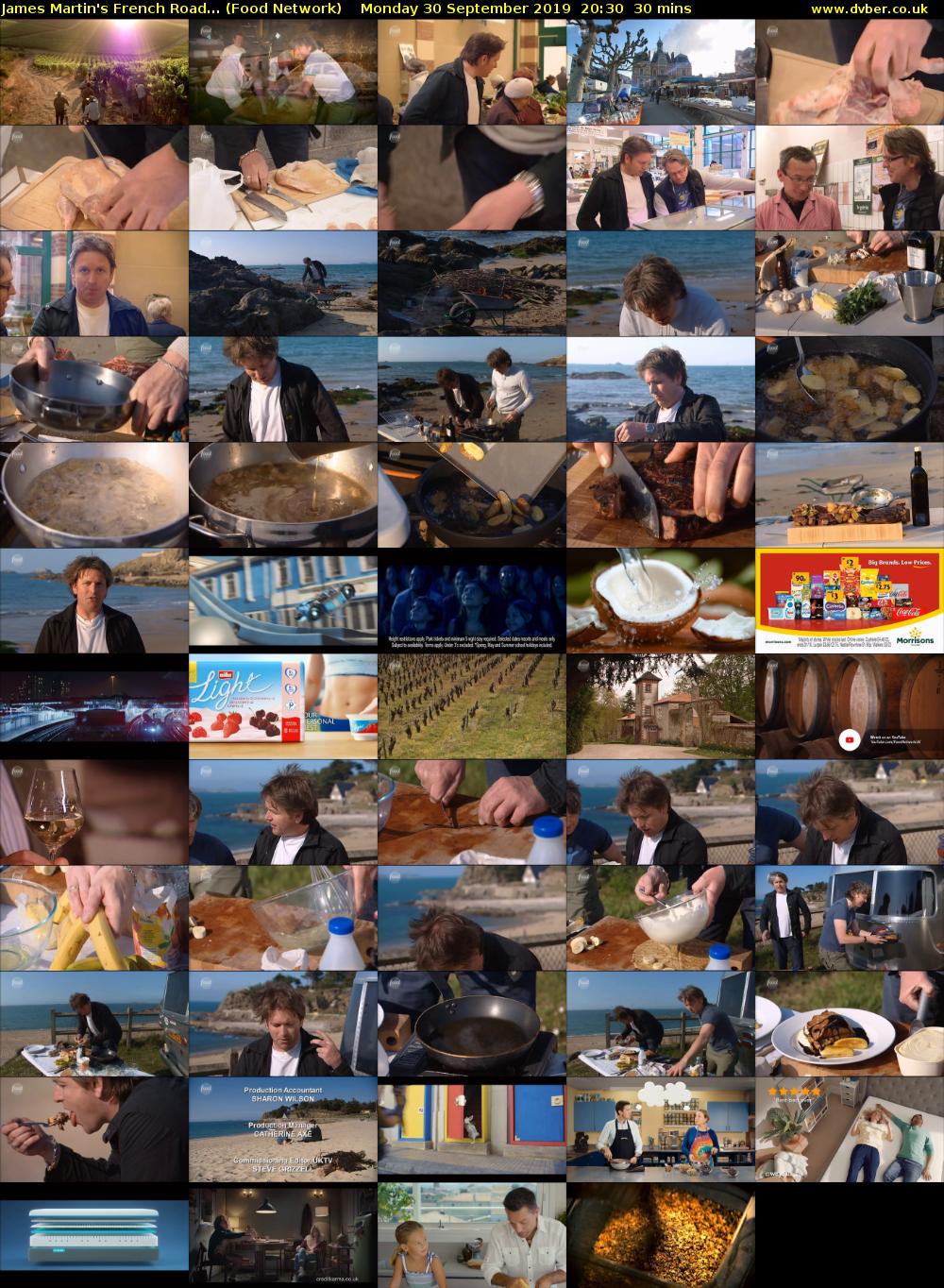 James Martin's French Road... (Food Network) Monday 30 September 2019 20:30 - 21:00
