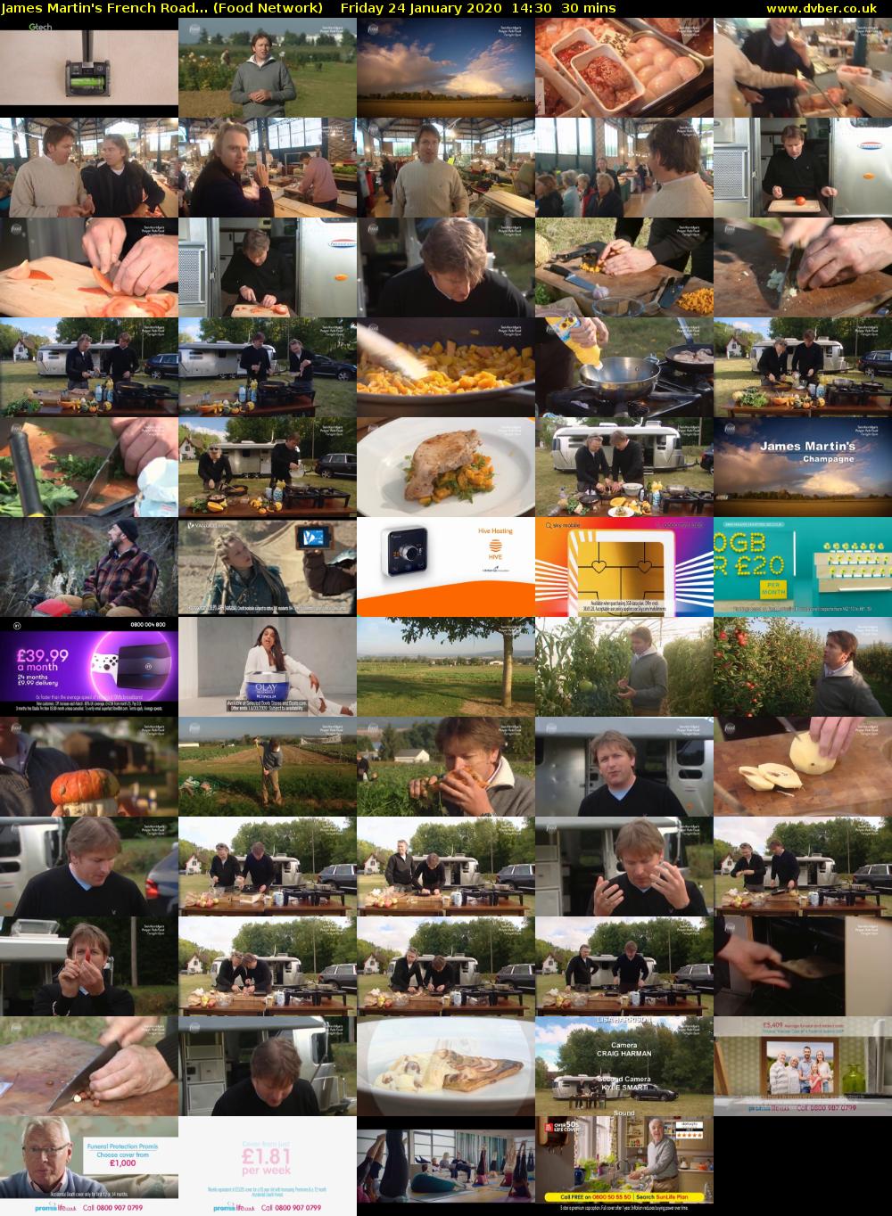 James Martin's French Road... (Food Network) Friday 24 January 2020 14:30 - 15:00