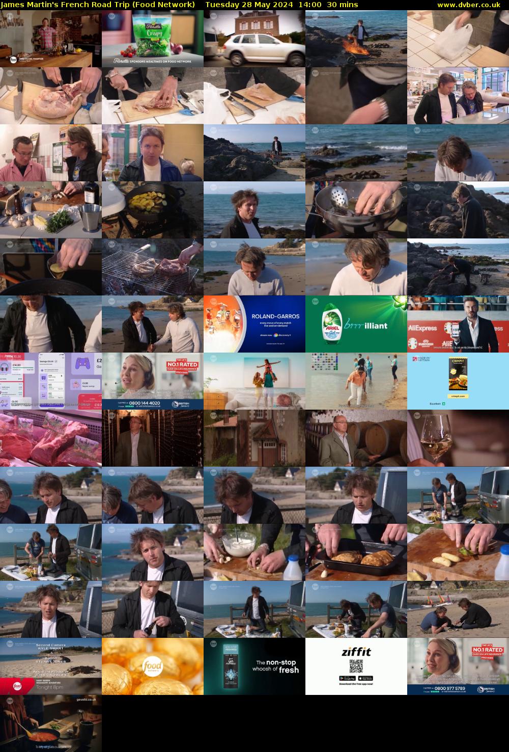 James Martin's French Road Trip (Food Network) Tuesday 28 May 2024 14:00 - 14:30