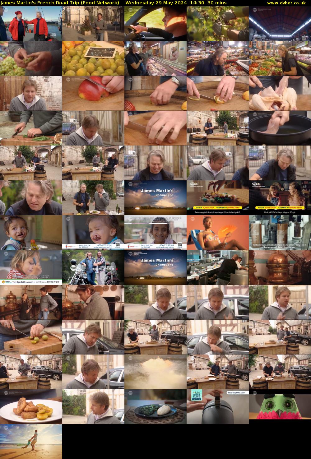 James Martin's French Road Trip (Food Network) Wednesday 29 May 2024 14:30 - 15:00