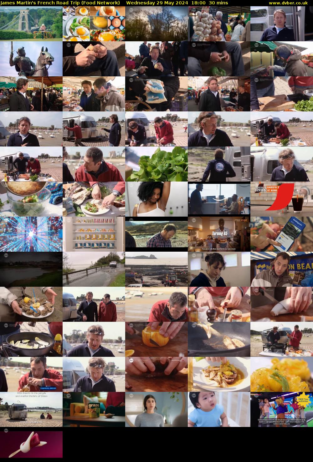 James Martin's French Road Trip (Food Network) Wednesday 29 May 2024 18:00 - 18:30