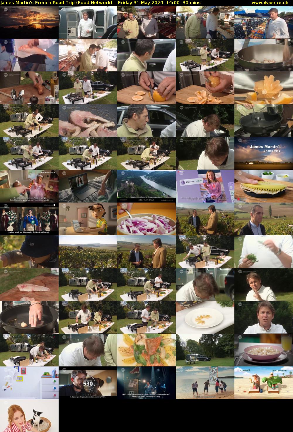 James Martin's French Road Trip (Food Network) Friday 31 May 2024 14:00 - 14:30