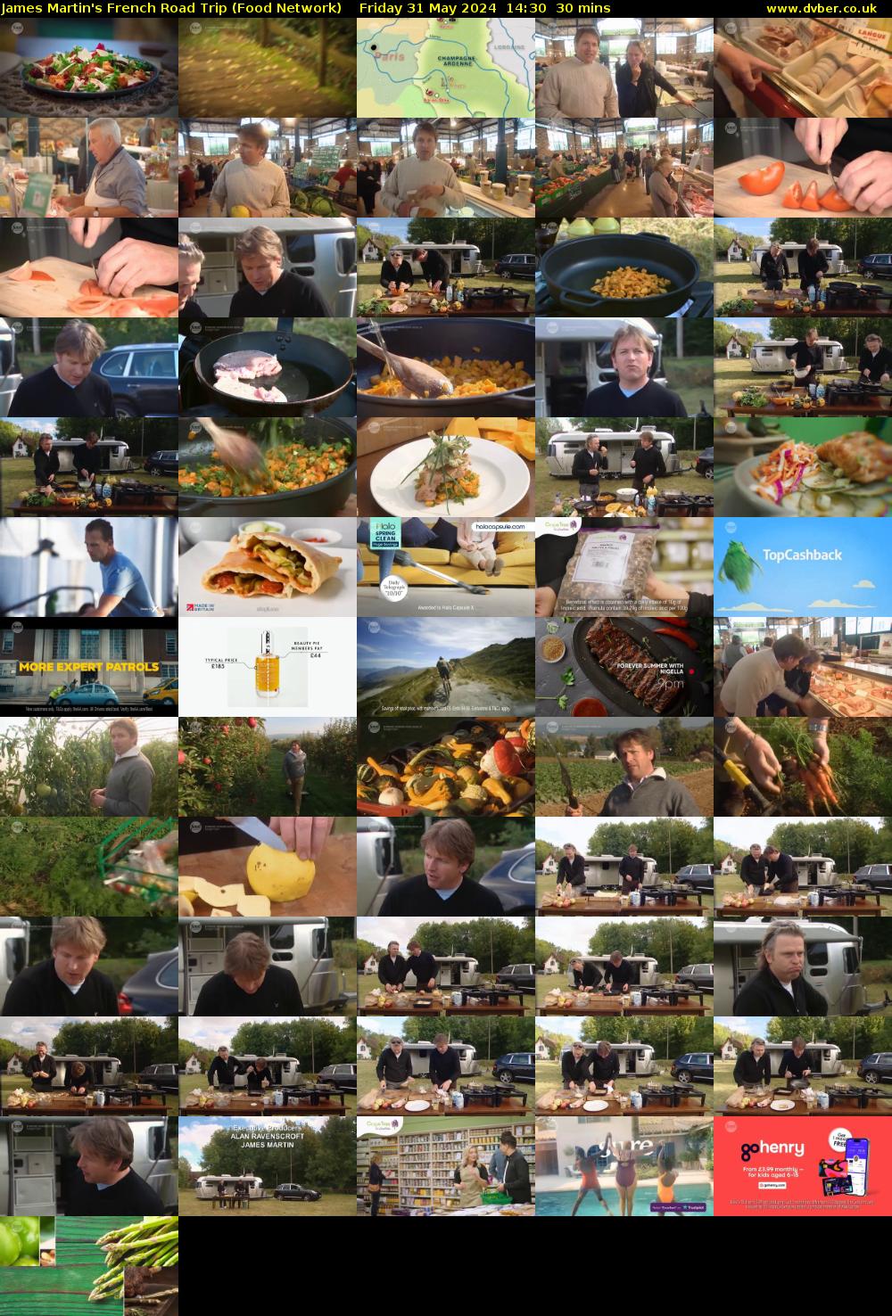 James Martin's French Road Trip (Food Network) Friday 31 May 2024 14:30 - 15:00