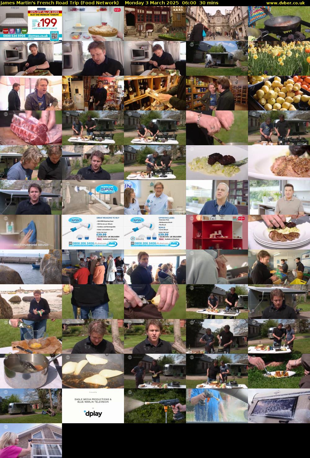 James Martin's French Road Trip (Food Network) Monday 3 March 2025 06:00 - 06:30
