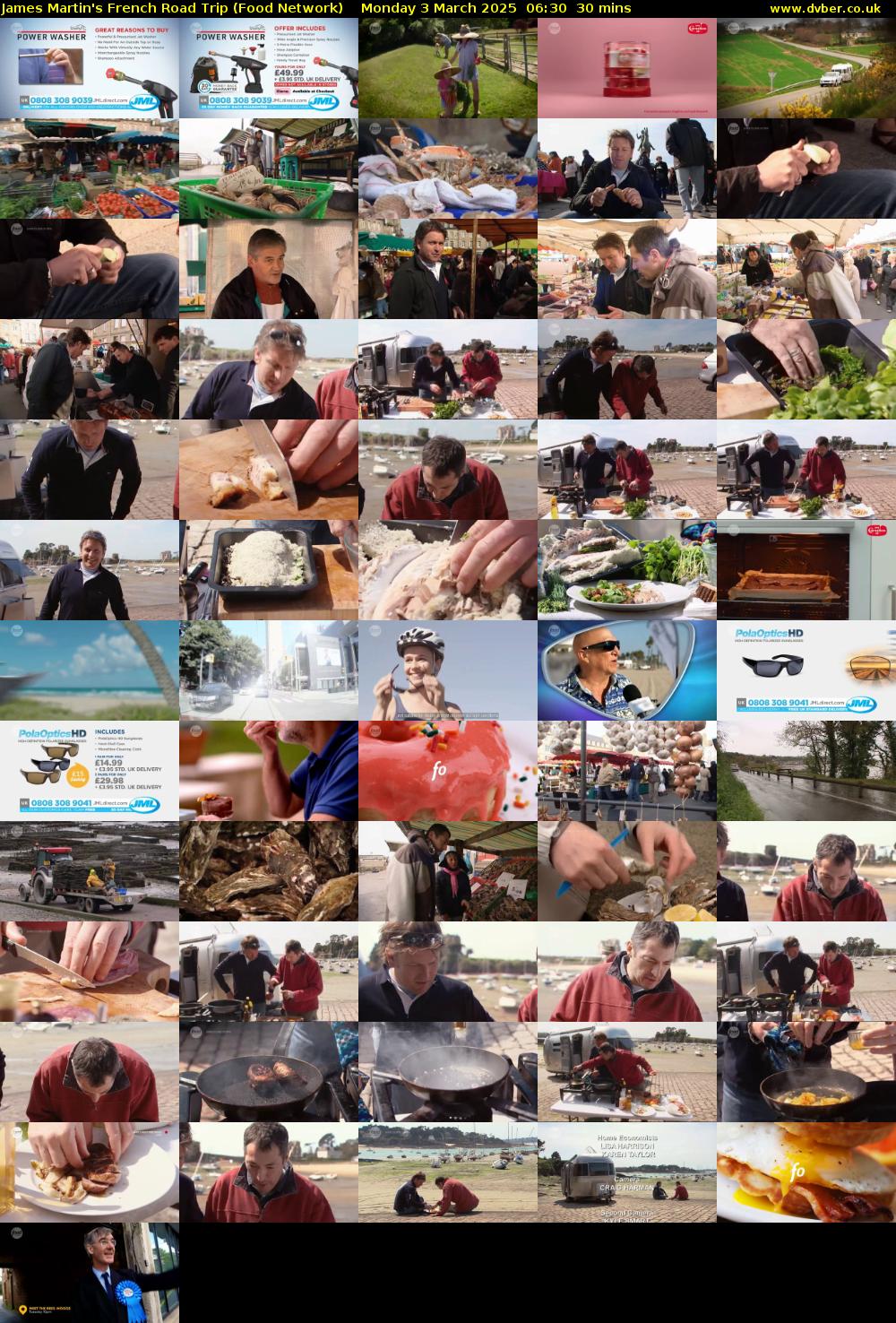 James Martin's French Road Trip (Food Network) Monday 3 March 2025 06:30 - 07:00