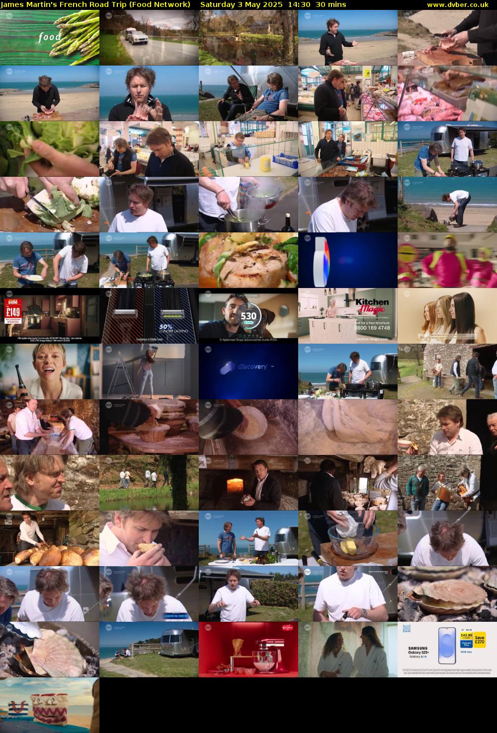 James Martin's French Road Trip (Food Network) Saturday 3 May 2025 14:30 - 15:00