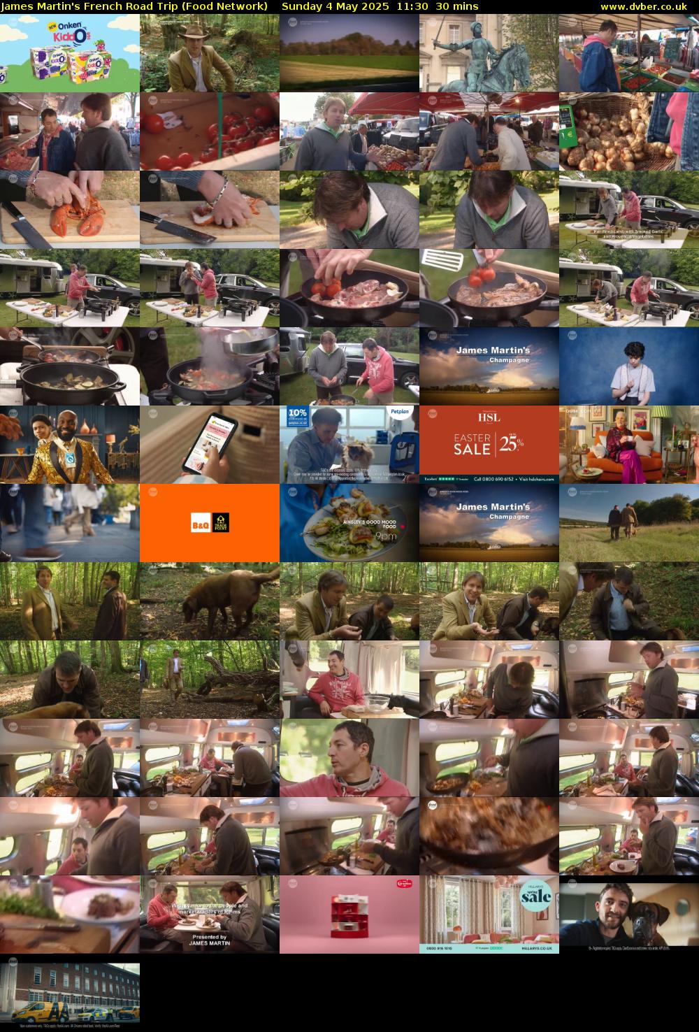 James Martin's French Road Trip (Food Network) Sunday 4 May 2025 11:30 - 12:00