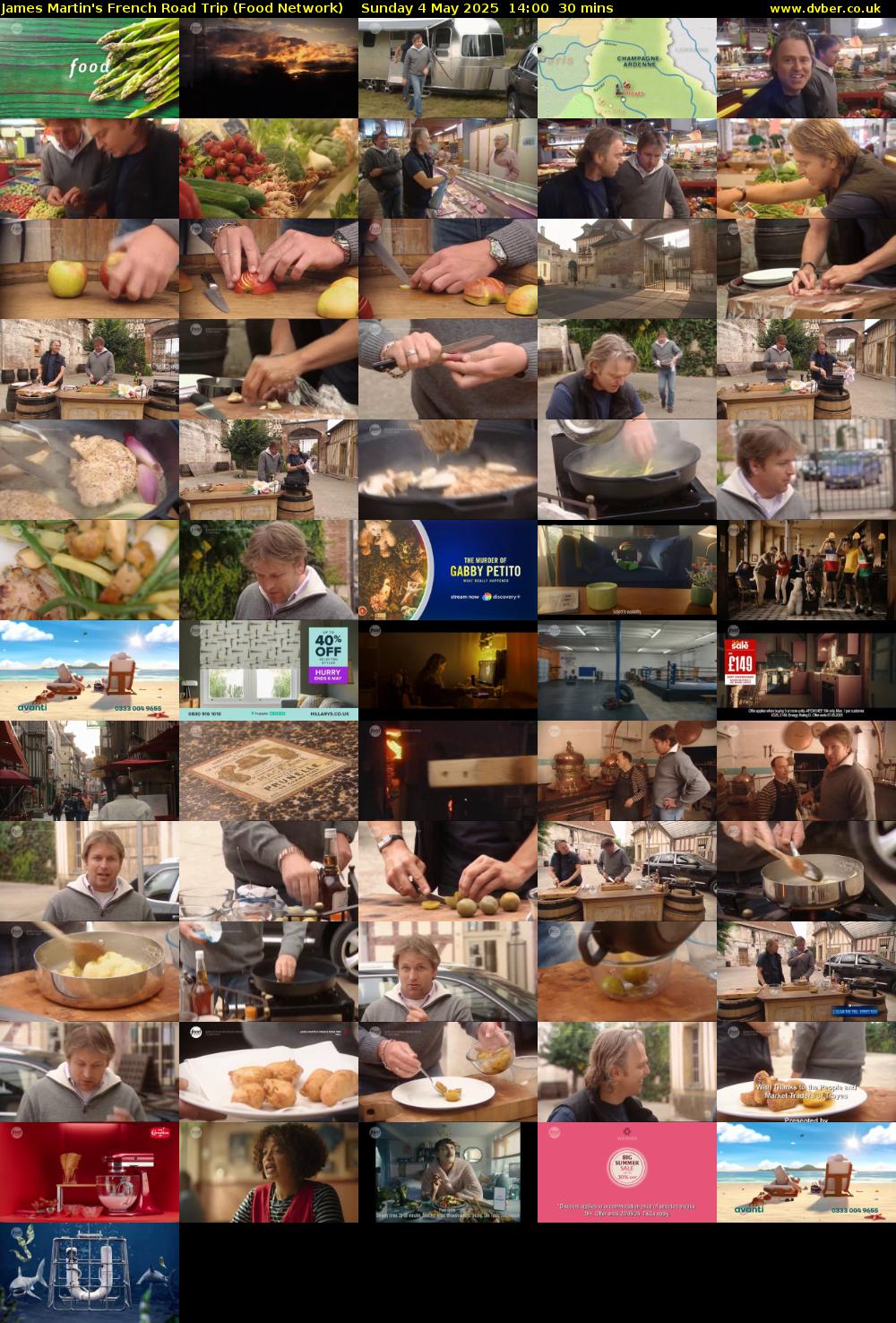 James Martin's French Road Trip (Food Network) Sunday 4 May 2025 14:00 - 14:30