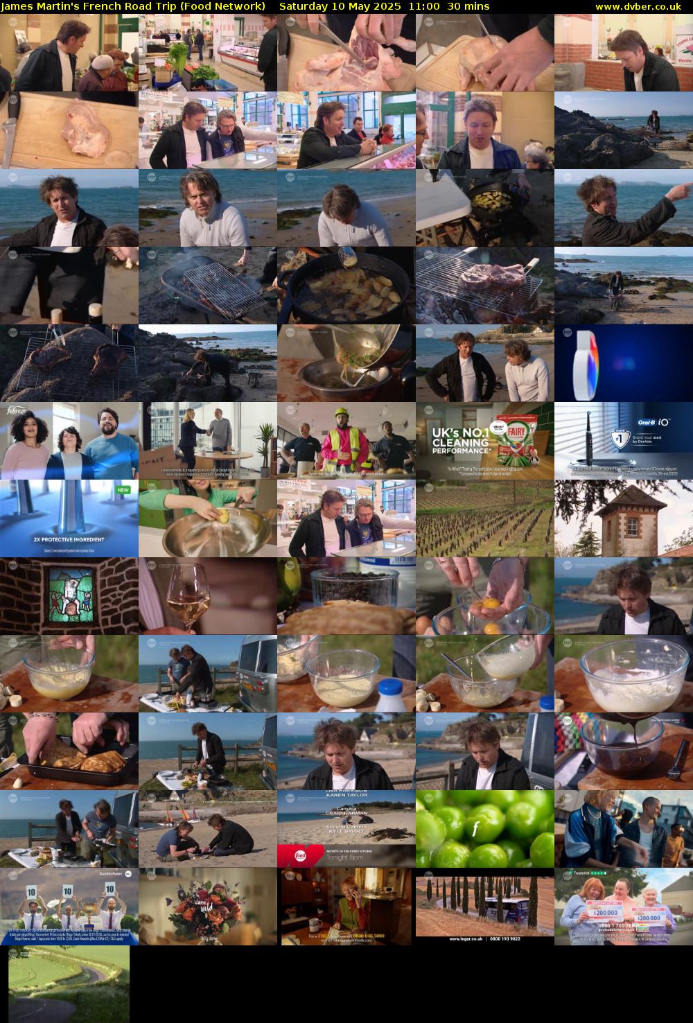 James Martin's French Road Trip (Food Network) Saturday 10 May 2025 11:00 - 11:30