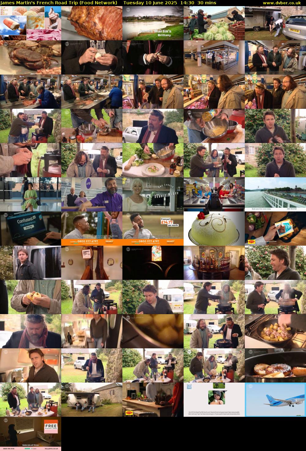 James Martin's French Road Trip (Food Network) Tuesday 10 June 2025 14:30 - 15:00