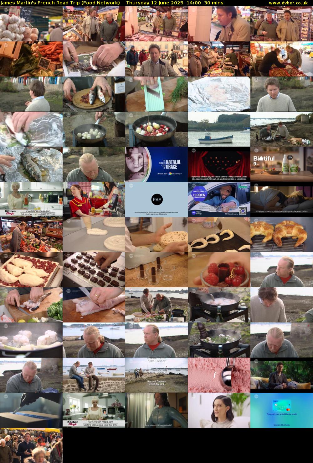 James Martin's French Road Trip (Food Network) Thursday 12 June 2025 14:00 - 14:30