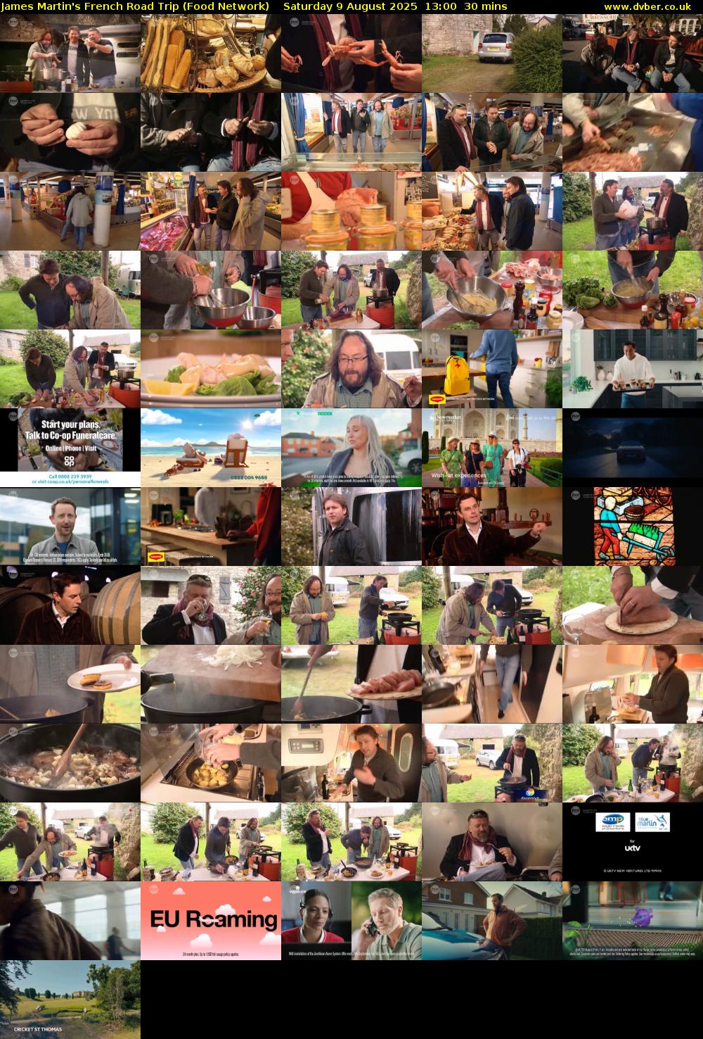 James Martin's French Road Trip (Food Network) Saturday 9 August 2025 13:00 - 13:30