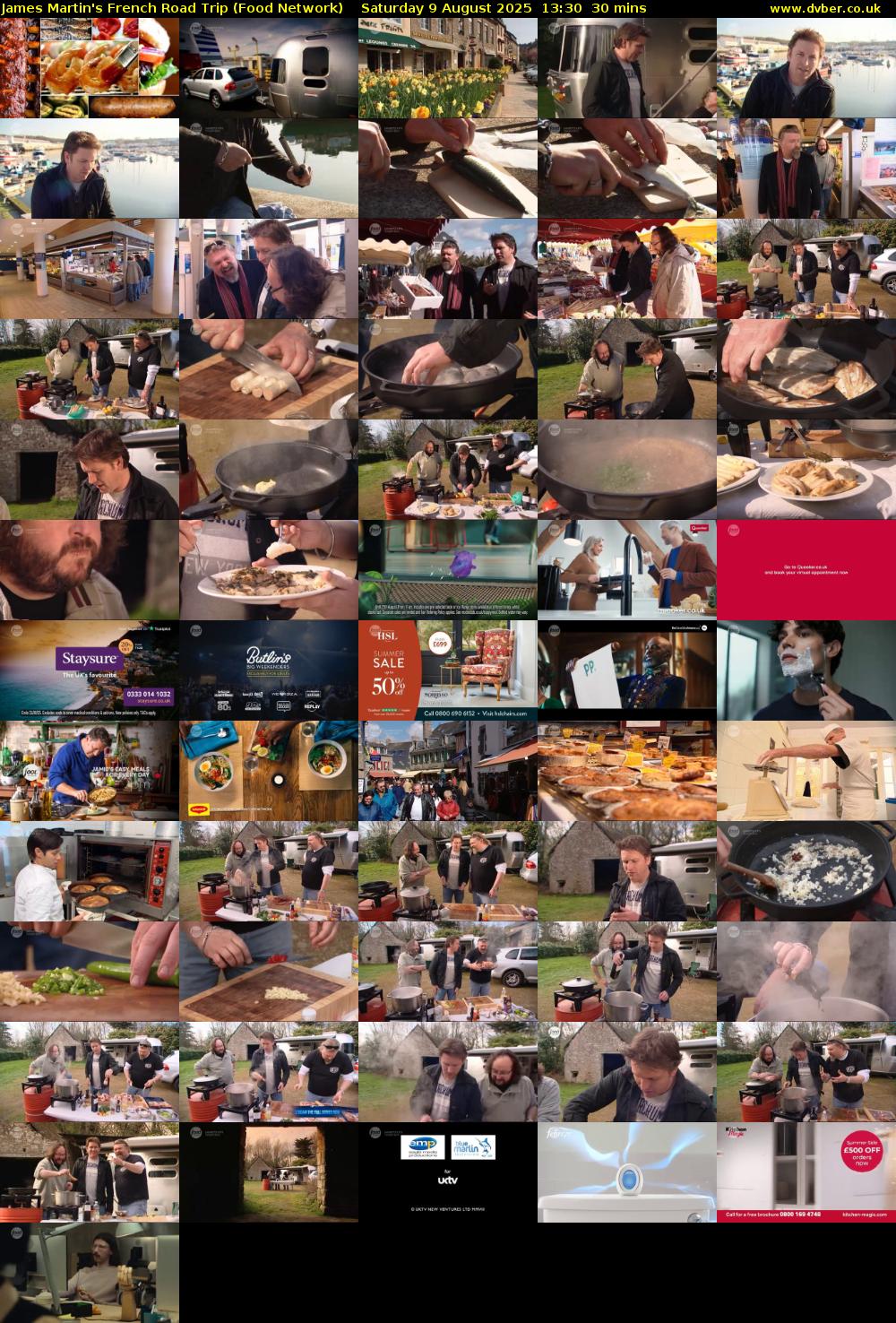James Martin's French Road Trip (Food Network) Saturday 9 August 2025 13:30 - 14:00