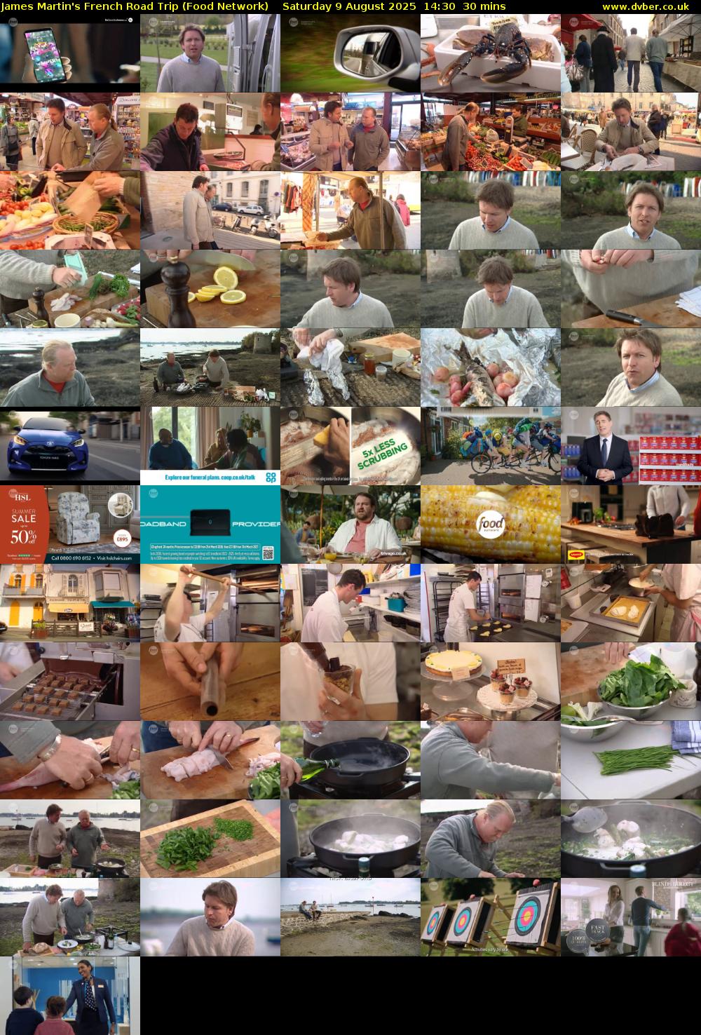 James Martin's French Road Trip (Food Network) Saturday 9 August 2025 14:30 - 15:00