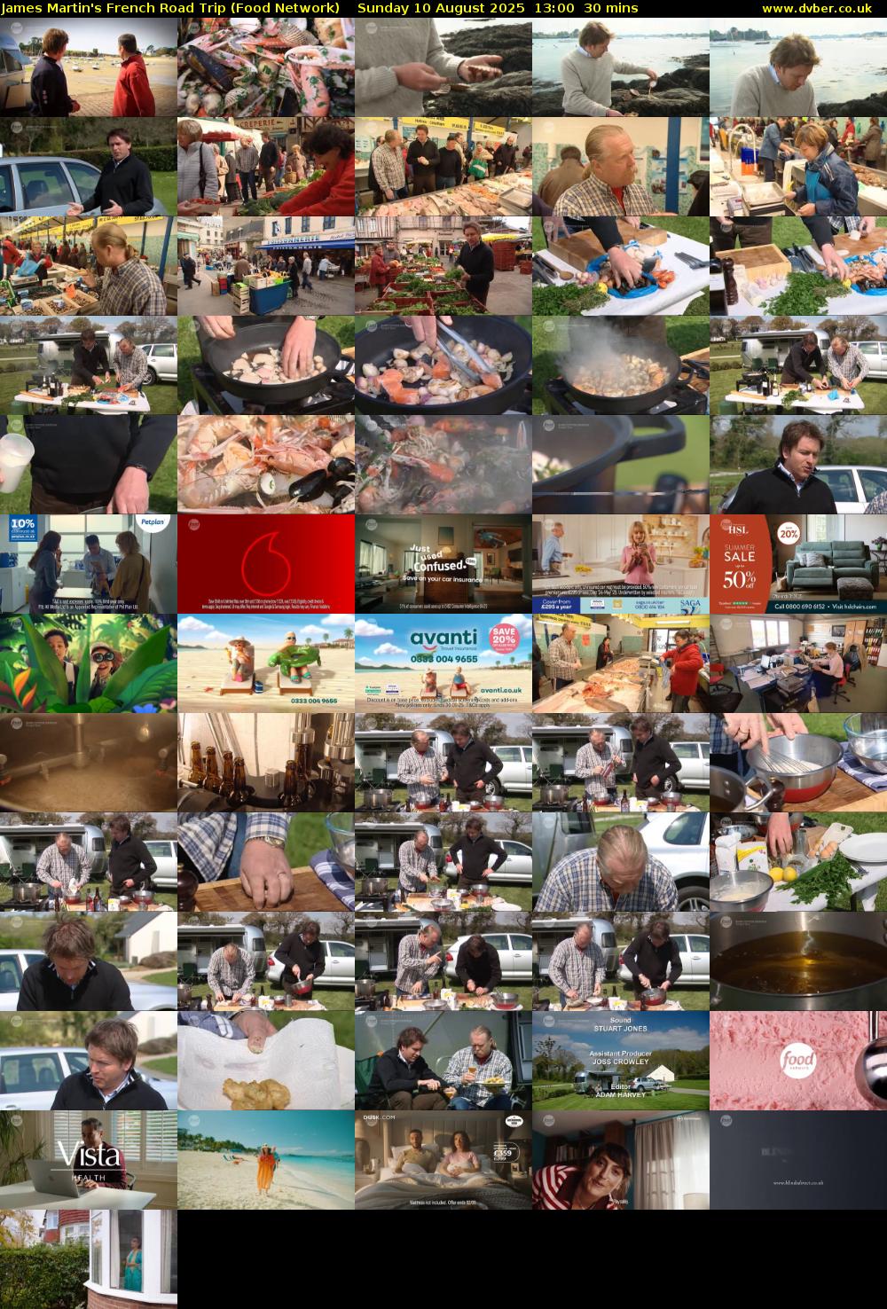 James Martin's French Road Trip (Food Network) Sunday 10 August 2025 13:00 - 13:30