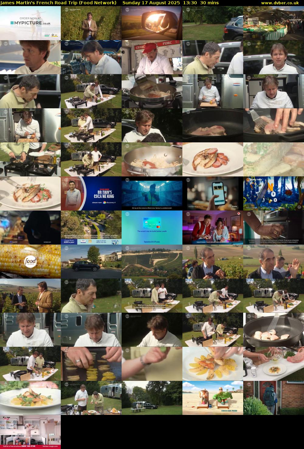 James Martin's French Road Trip (Food Network) Sunday 17 August 2025 13:30 - 14:00