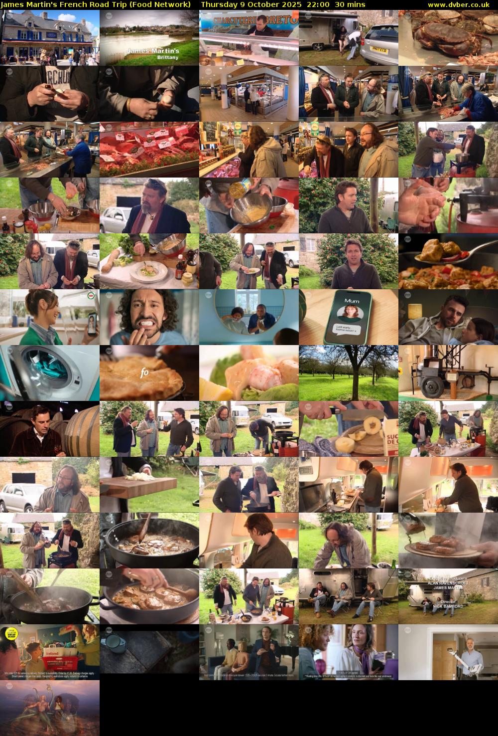 James Martin's French Road Trip (Food Network) Thursday 9 October 2025 22:00 - 22:30